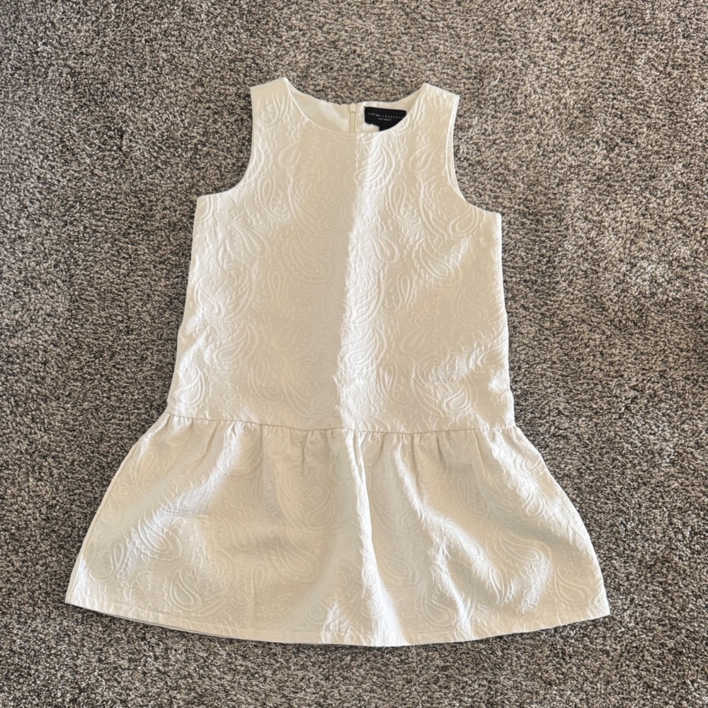 Victoria Beckham for Target White Textured peplum top
